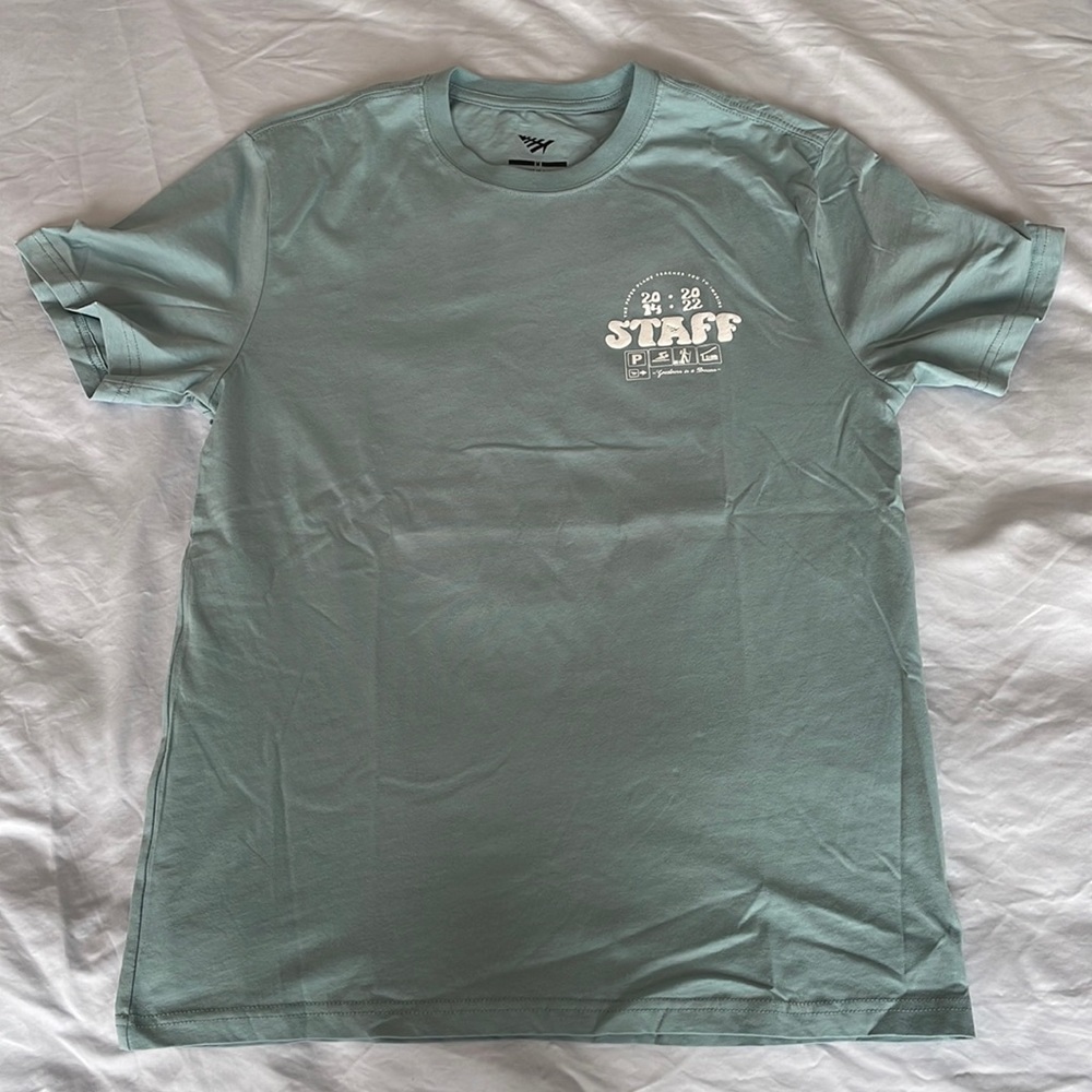 Paper Planes “Camp Staff” tshirt size medium in Slate blue